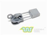 8# nylon slider with single ring lock and 10475 pull-tab